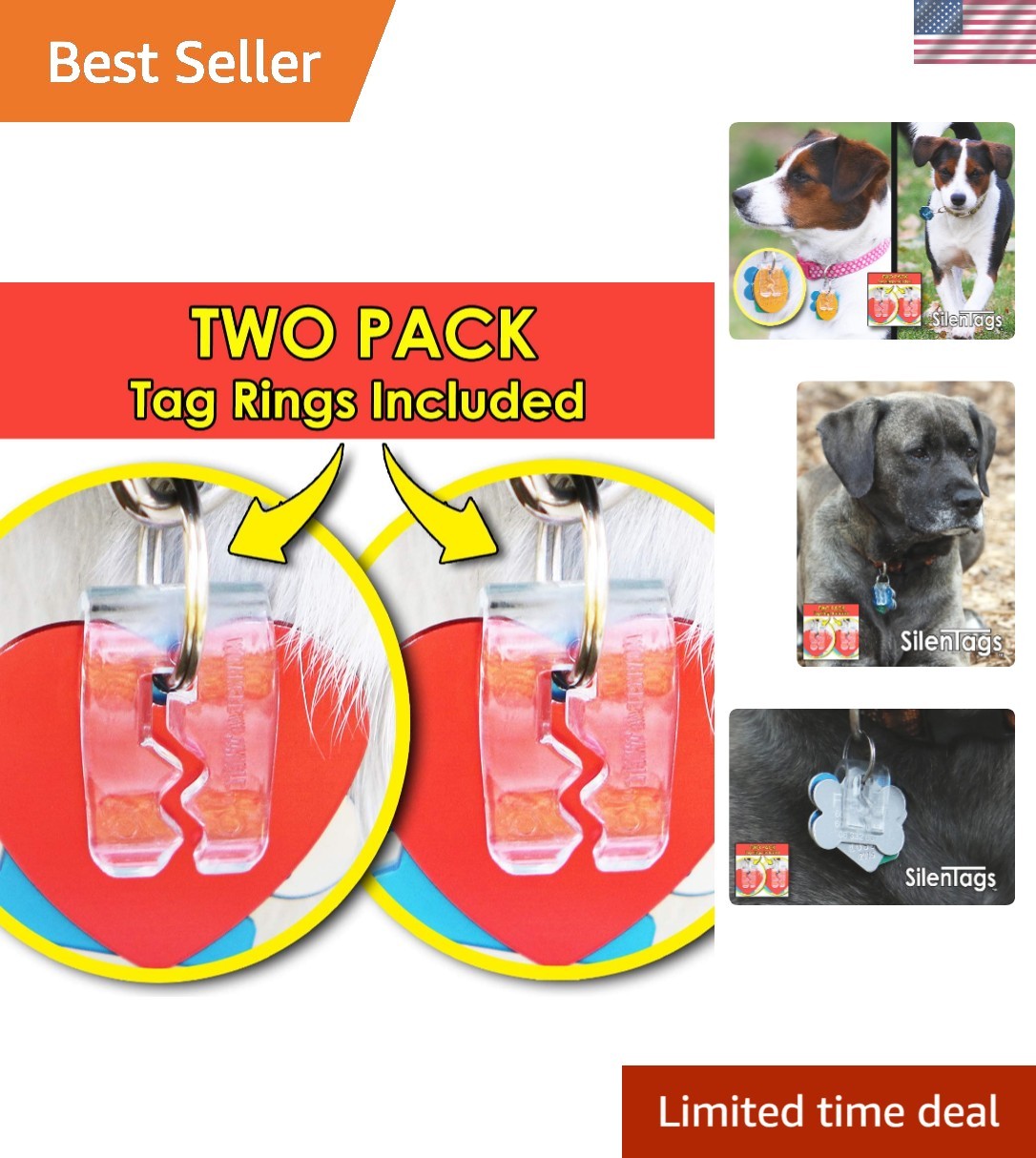 Pet Tag Silencer Clear Two Pack
