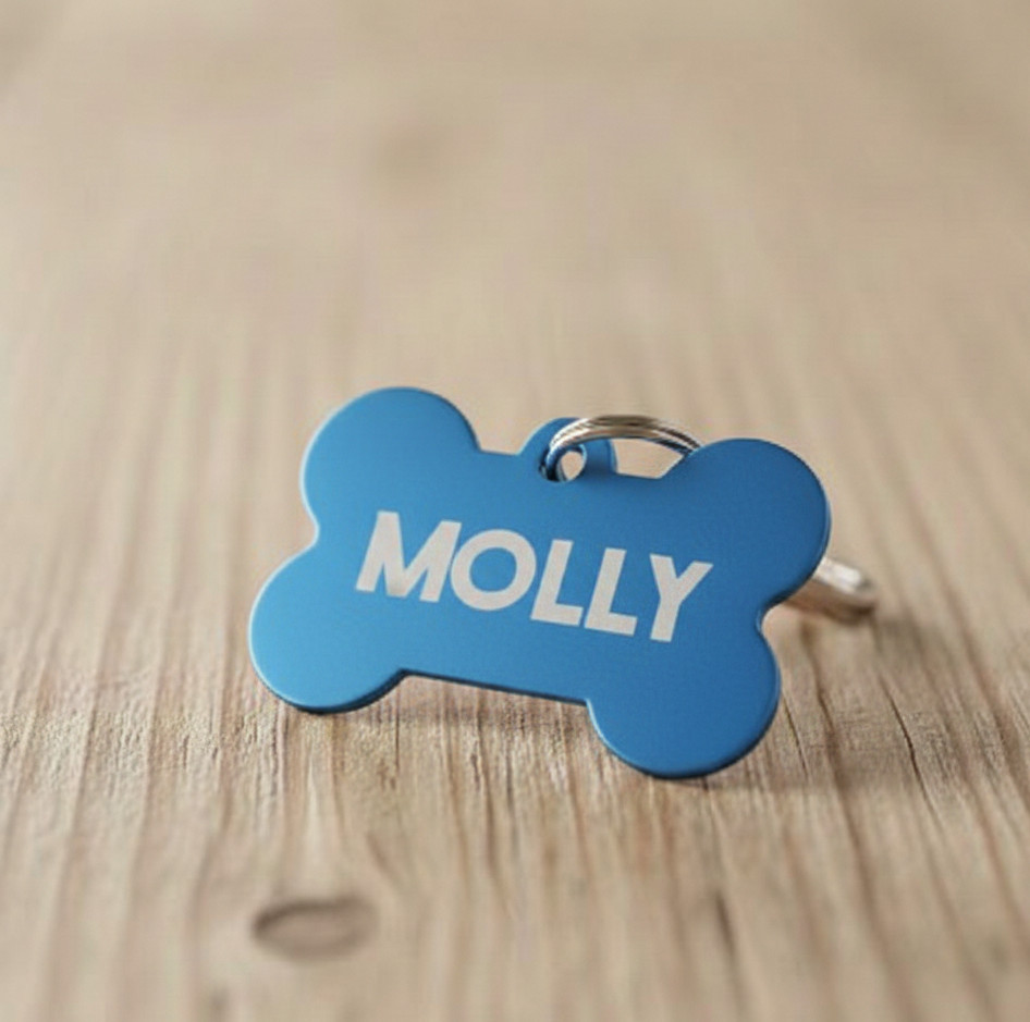 Custom Engraved Metal Dog ID Tag Personalized Pet Tag for Dogs & Cats