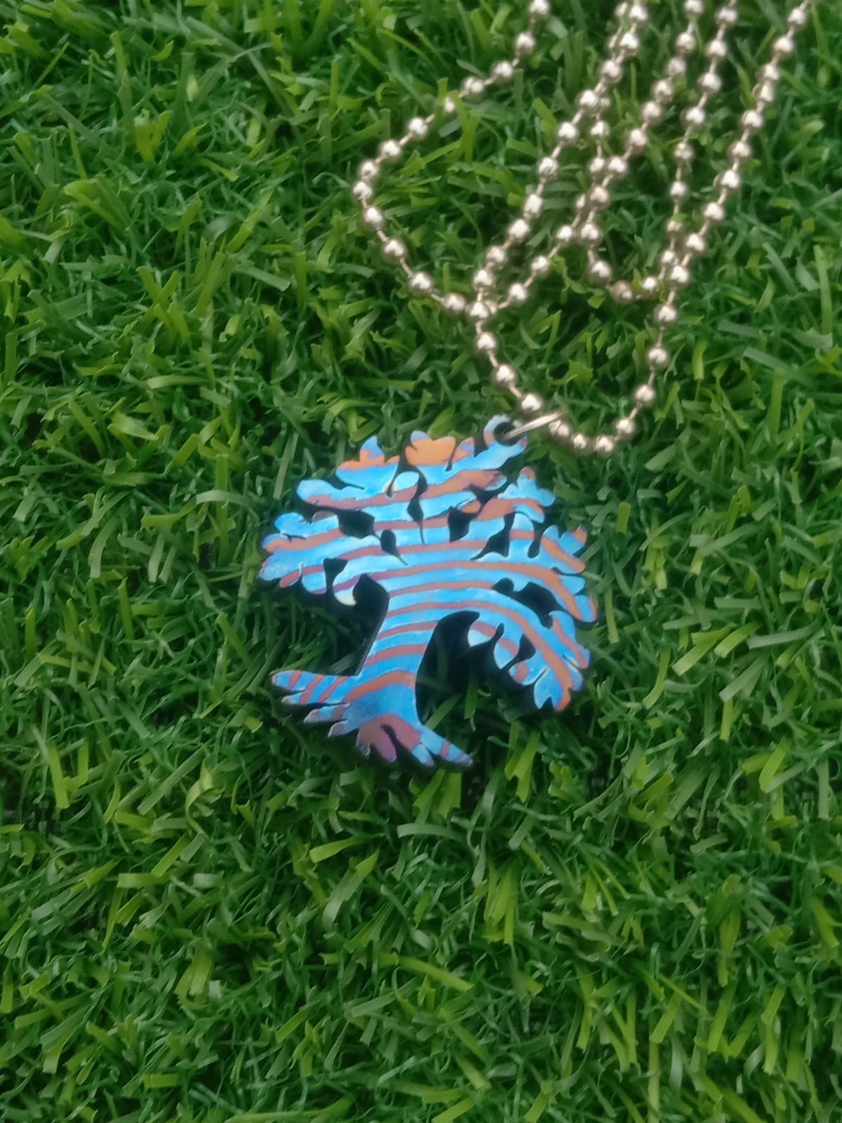 Unique Timascus (Mokuti) Tree Of Life Pendant Necklace With Ball Chain | Pendant
