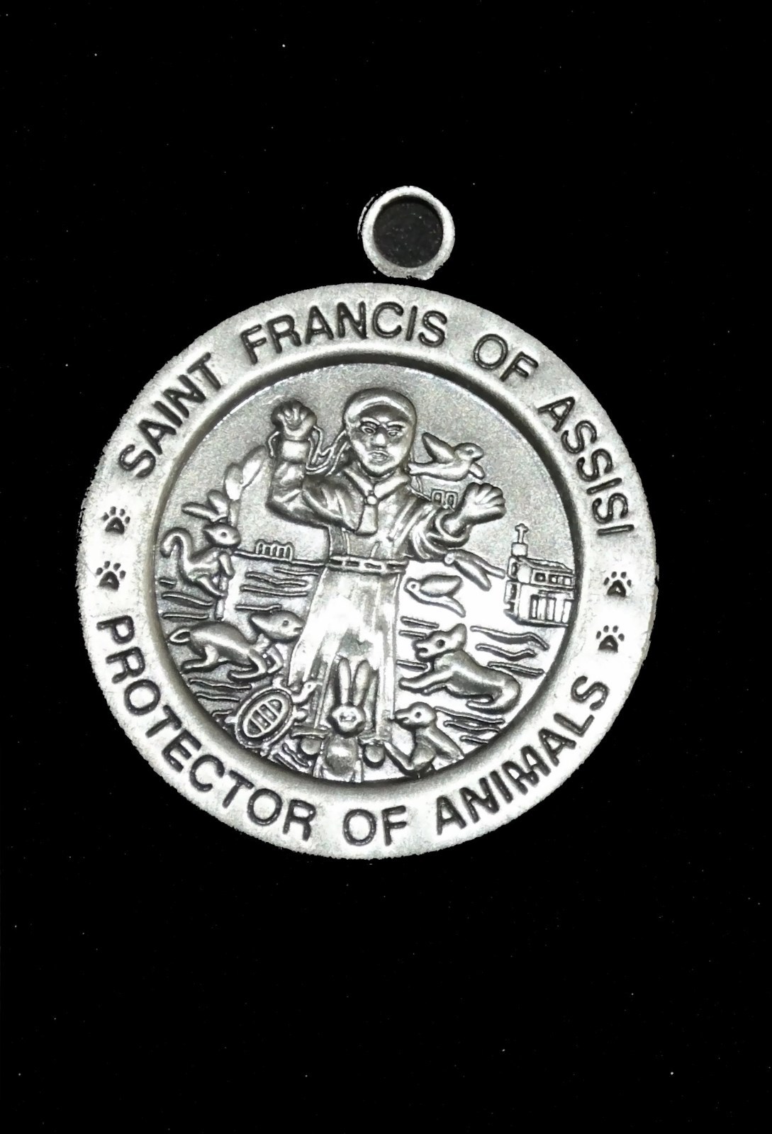 St Francis Dog Cat Pet Medal Collar Charm Tag – Multi Sizes SALE BENEFITS RESCUE