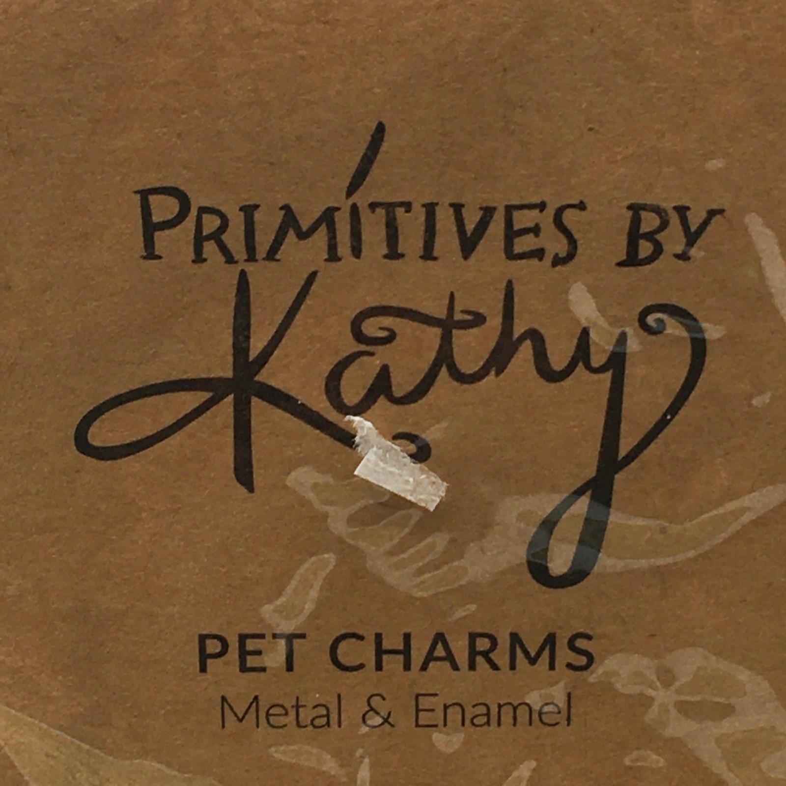 Dog Pet Charm/TAG. Primitives by Kathy Christmas “SANTA’S LIL HELPER”