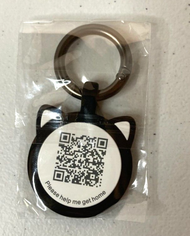 QR Code Silicone Pet ID Tag Dog Cat Tag Online Pet Profile Pet Location Alert