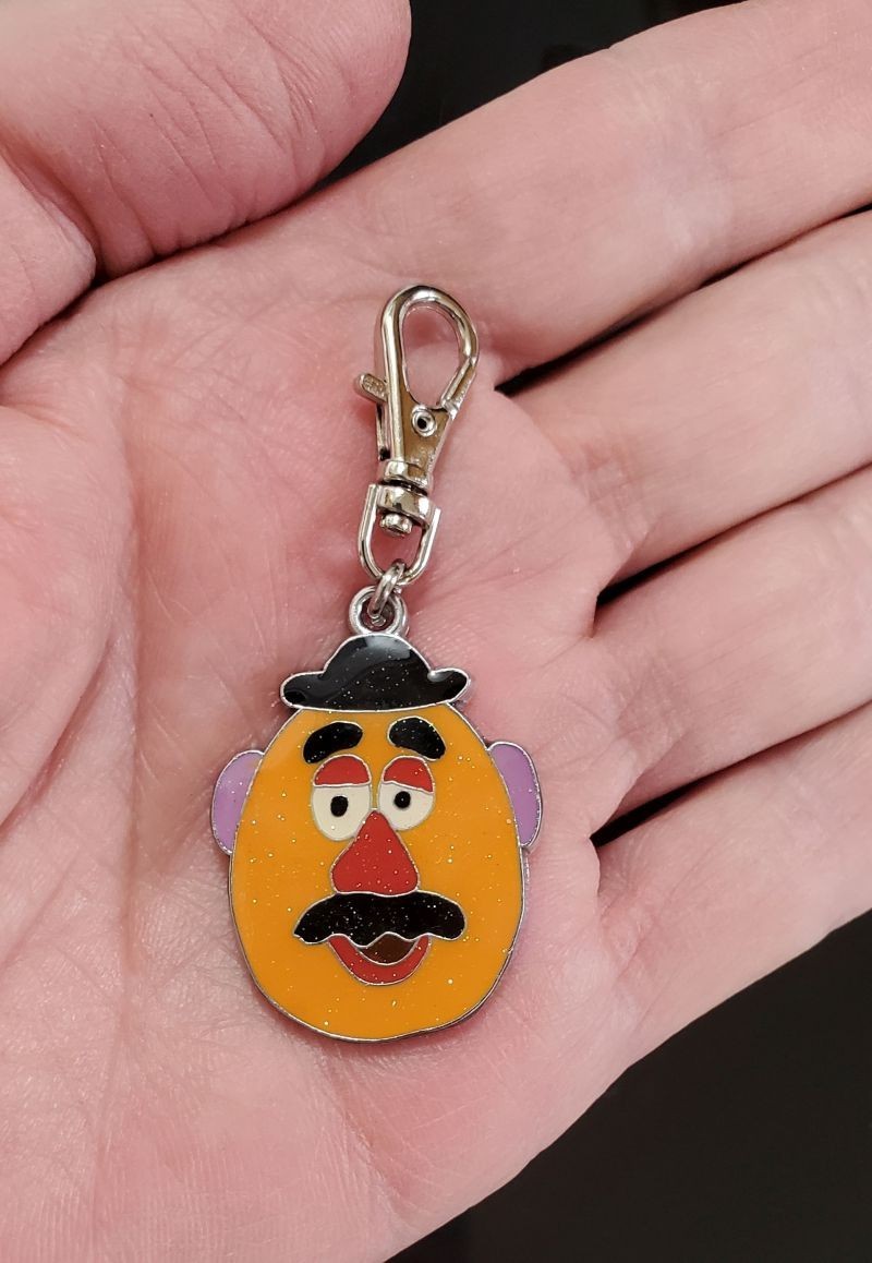 MR POTATO HEAD CHARM ZIPPER PULL PURSE BAG WALLET BACKPACK DOG CAT PET COLLAR