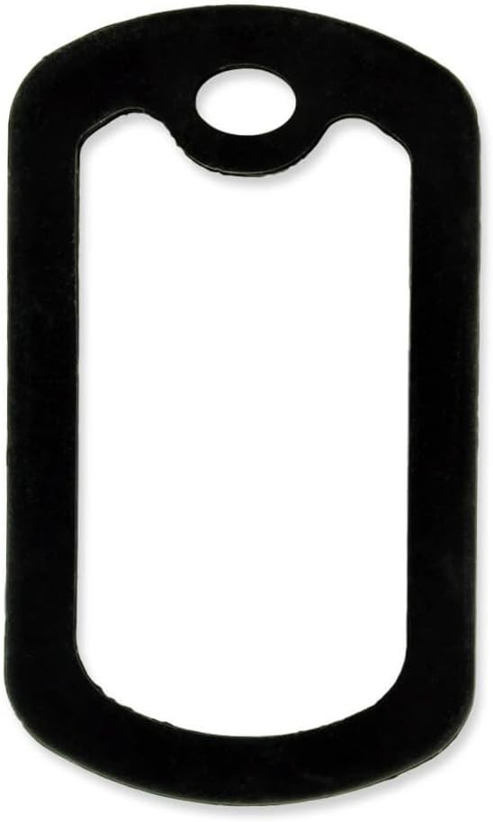 Black Military Dog Tags Silencers – Engraved Dog Tag Holder – Silicone Case t…