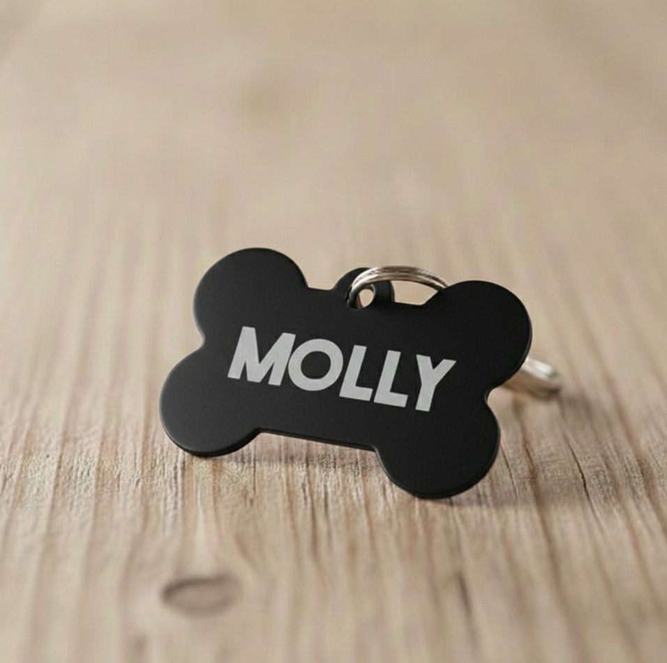 Custom Engraved Metal Dog ID Tag Personalized Pet Tag for Dogs & Cats