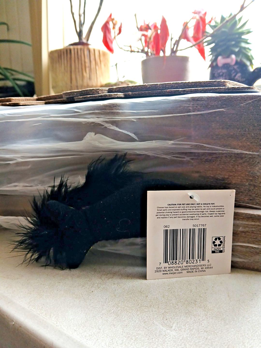 Cat Toy Fish Bone Toy Green And Black