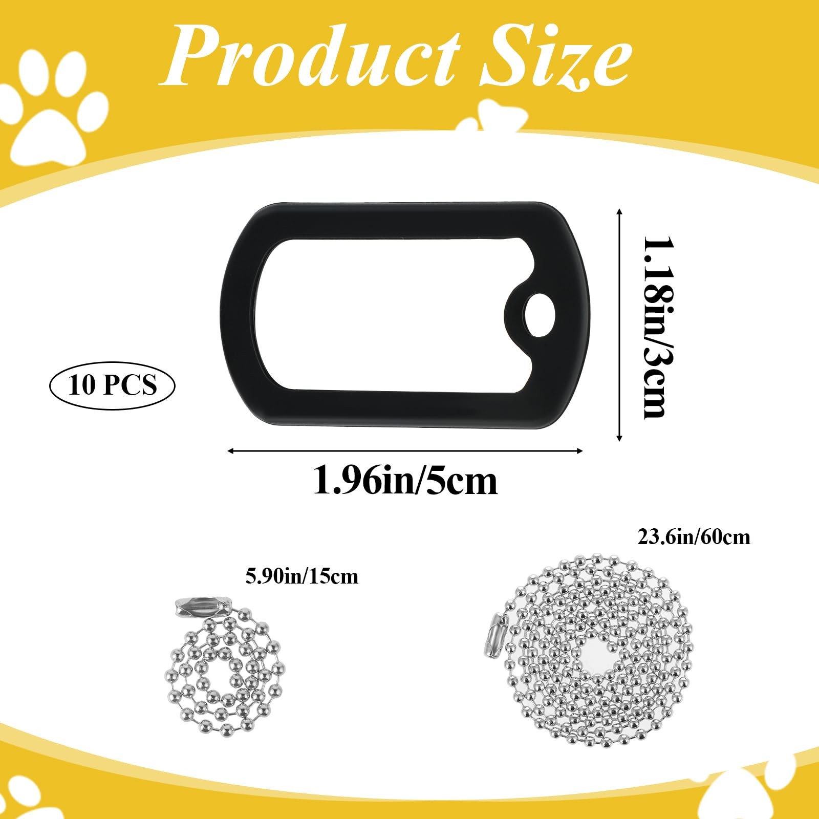 10 Pack Dog Tag Silencer, Rubber Dogs ID Tags Cover, Engraved Dogs Tags Silence