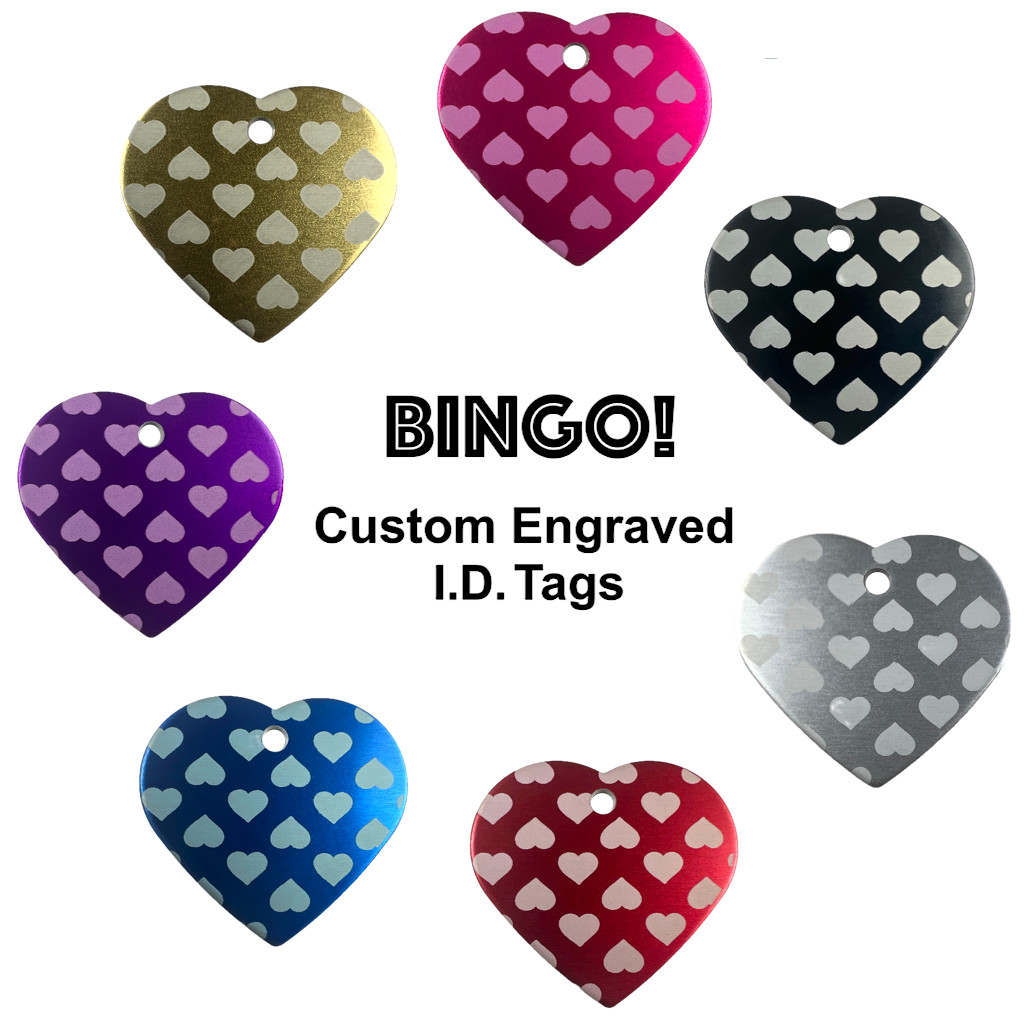 Custom Engraved Dog Tags Personalized Dog Collar Pet Tags Engraved Pet ID HEARTS