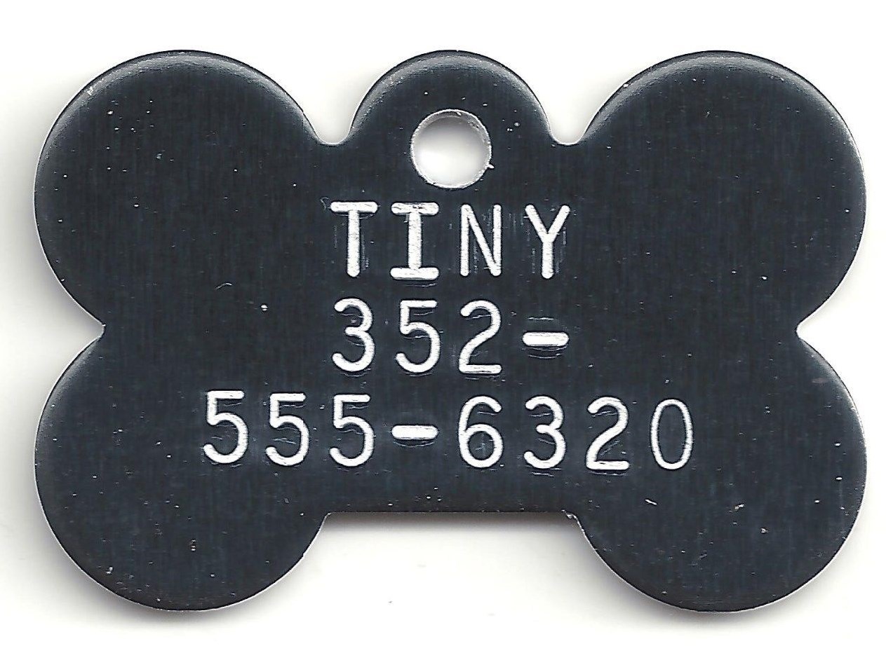 Little Tiny Toy Small Breed Puppy Dog Bone Pet ID Tag
