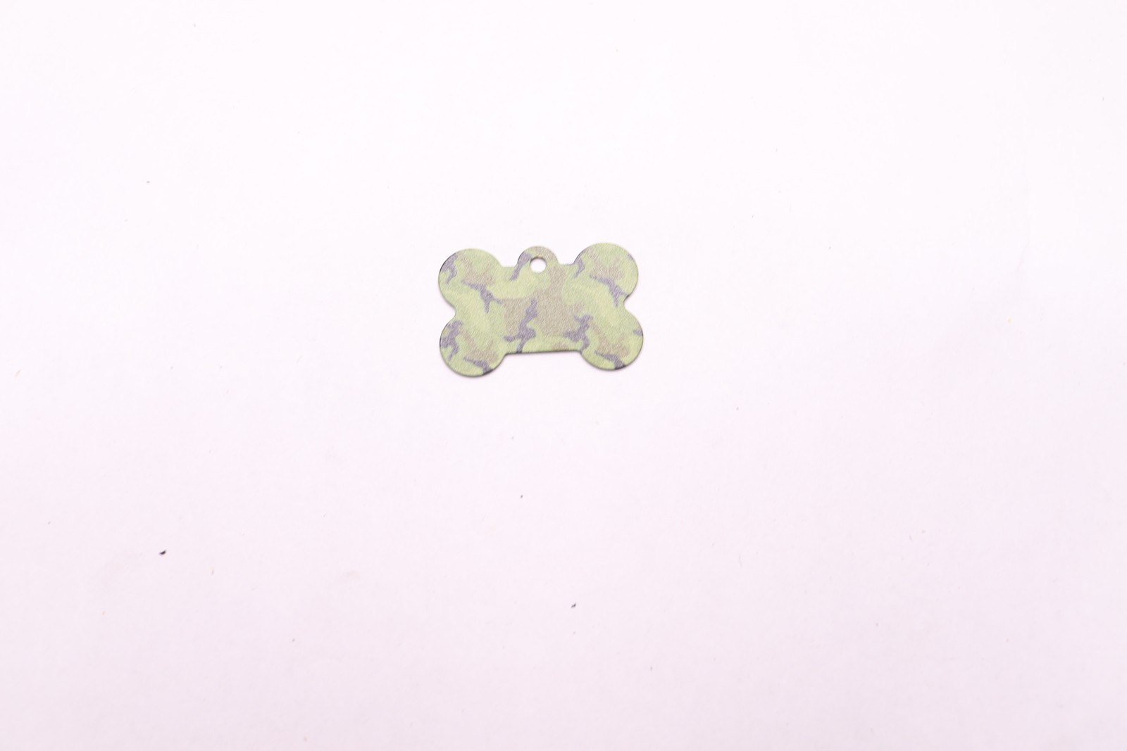 (25-Pk) Camouflage Bone Shape Personalized Custom Engraved Pet ID Tags 1.5″ x 1″