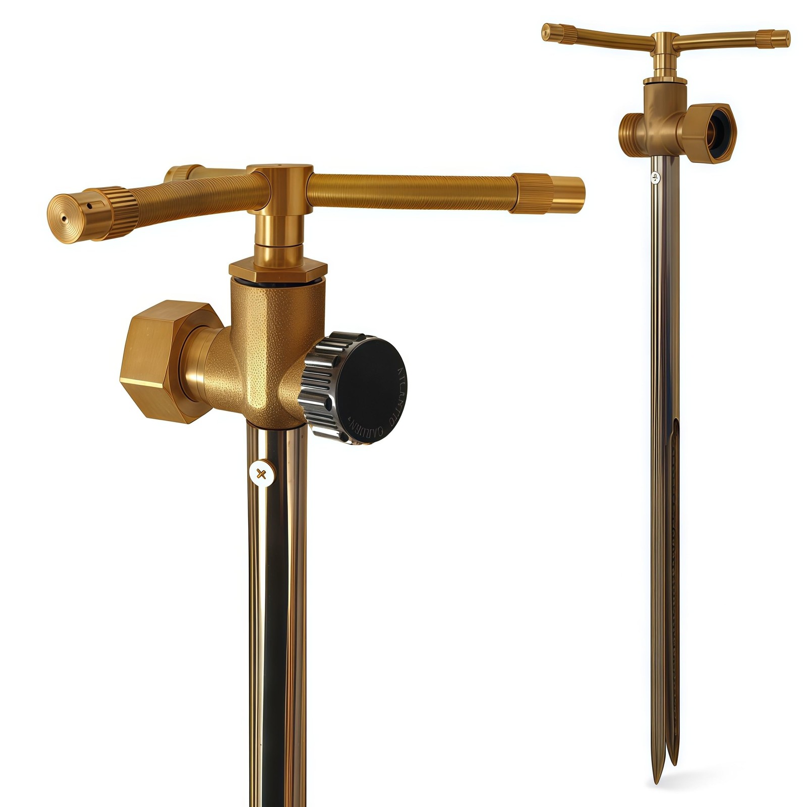 Atlantic 3-Head Solid Brass Sprinkler – Heavy Duty Stainless Steel … Fas