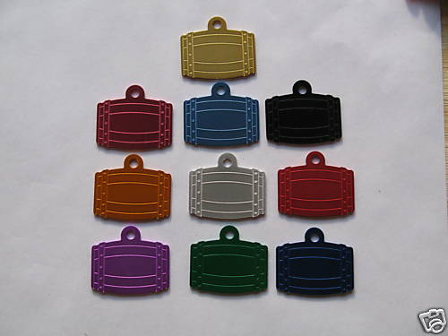 BARRELL SHAPED I.D. TAG MED