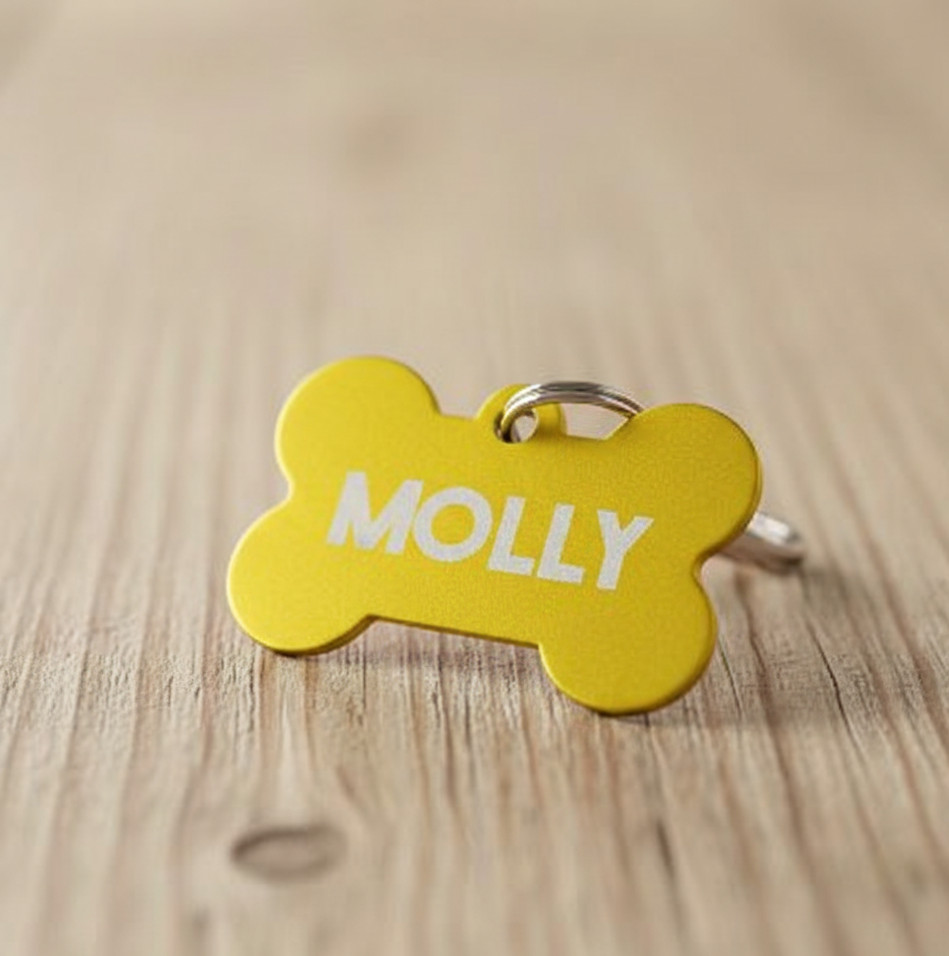 Custom Engraved Metal Dog ID Tag Personalized Pet Tag for Dogs & Cats