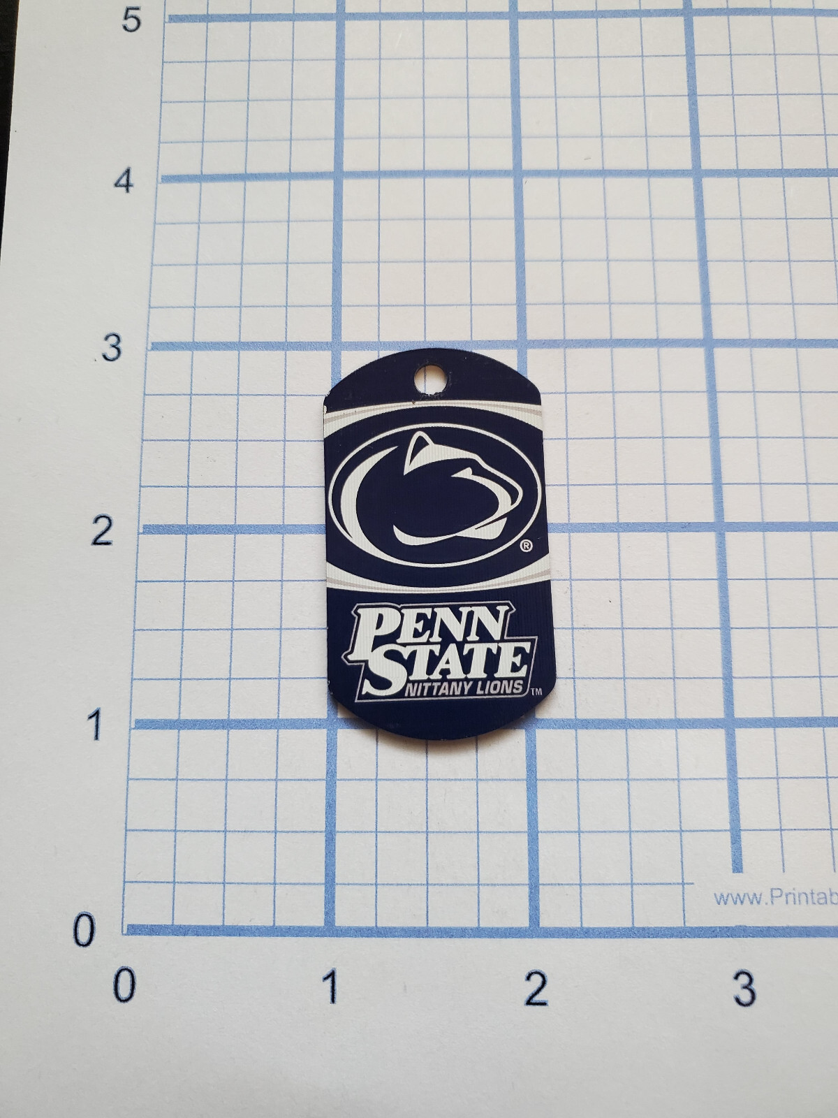 Custom Engraved NCAA College Dog Tag – Necklace – Keychain – Luggage – Pet Tag