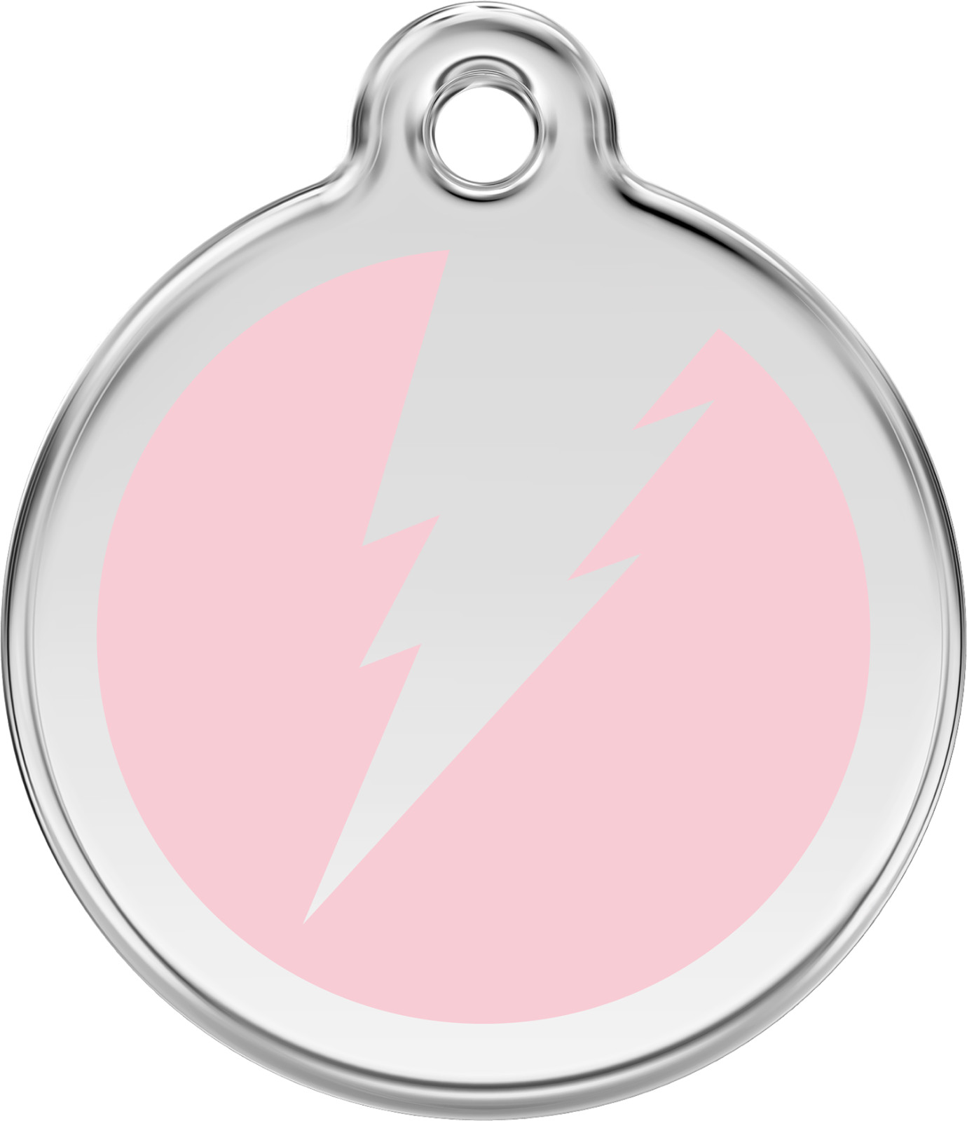 Steel Red Dingo Lightning ID Dog Tag Black Purple Blue Green Yellow Red Pink