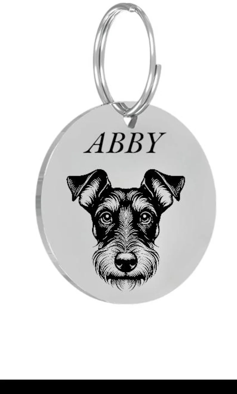 IRISH TERRIER Pet ID Tags Dog Tags Personalized Front & Back Engraving…