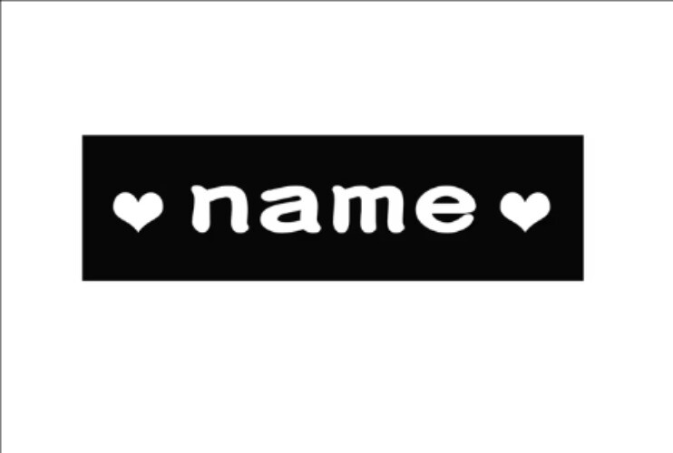 2PCS PU Personalized Dog Name Patches ID Tag For JULUS Pet Harness Label Sticker