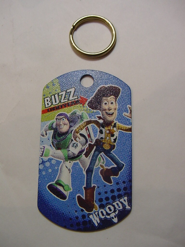 NEW – ENGRAVABLE PET I.D. TAG LUGGAGE TAG – BUZZ LIGHTYEAR WOODY