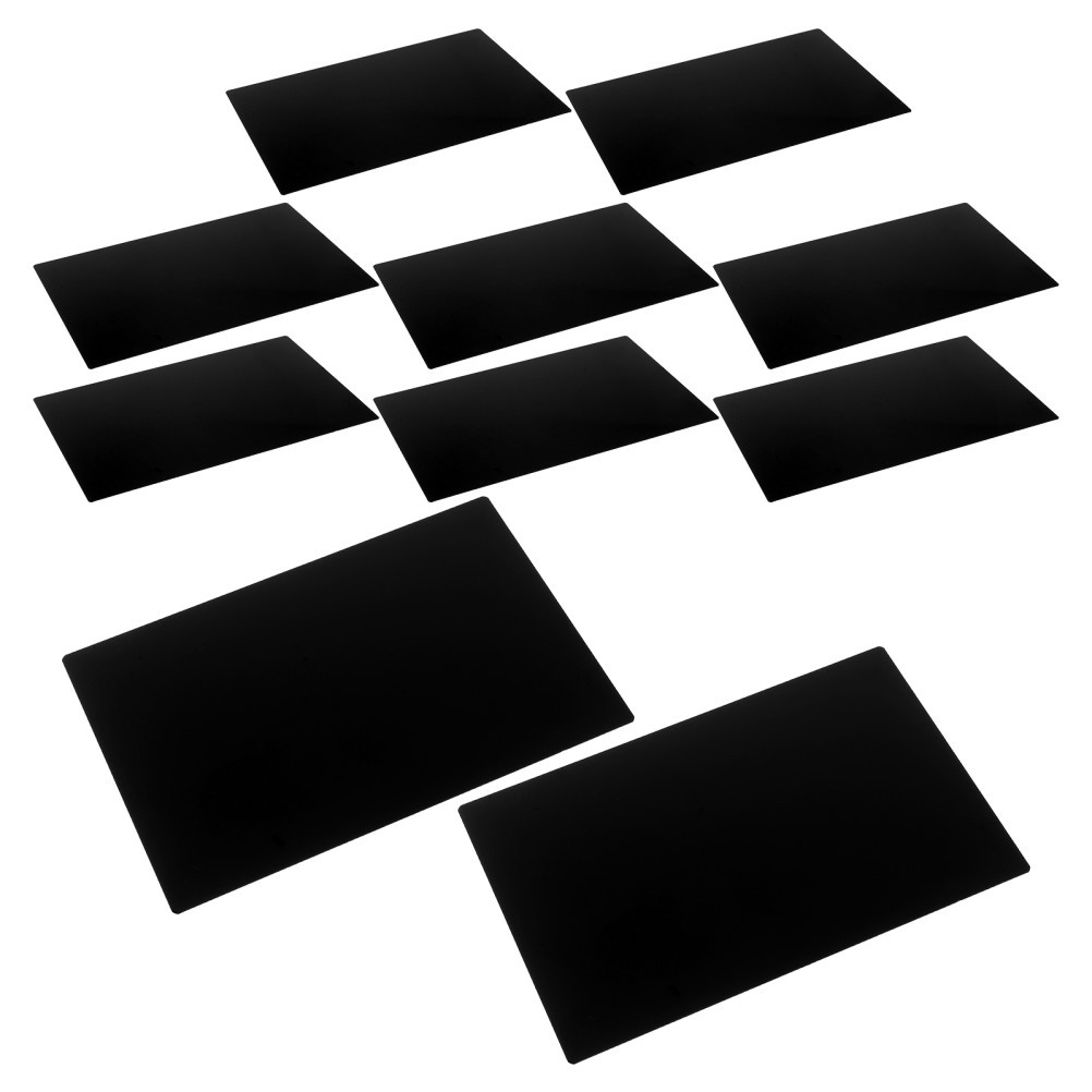 10 Pcs Stainless Steel Nameplate Metal Tags Blank Aluminum Stamping Blanks