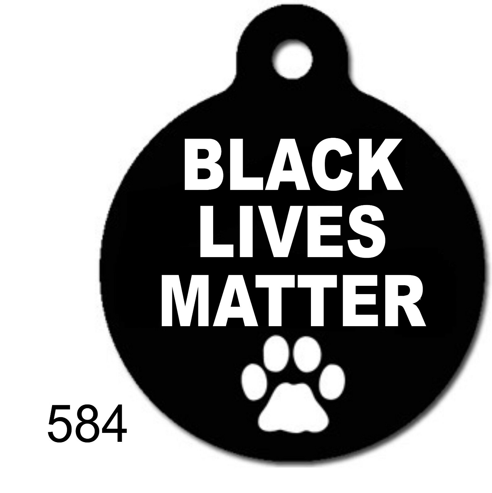 BLACK LIVES MATTER TAGS Pet ID tag for Dog and Cat ROUND Snoopy Made In USA Cute