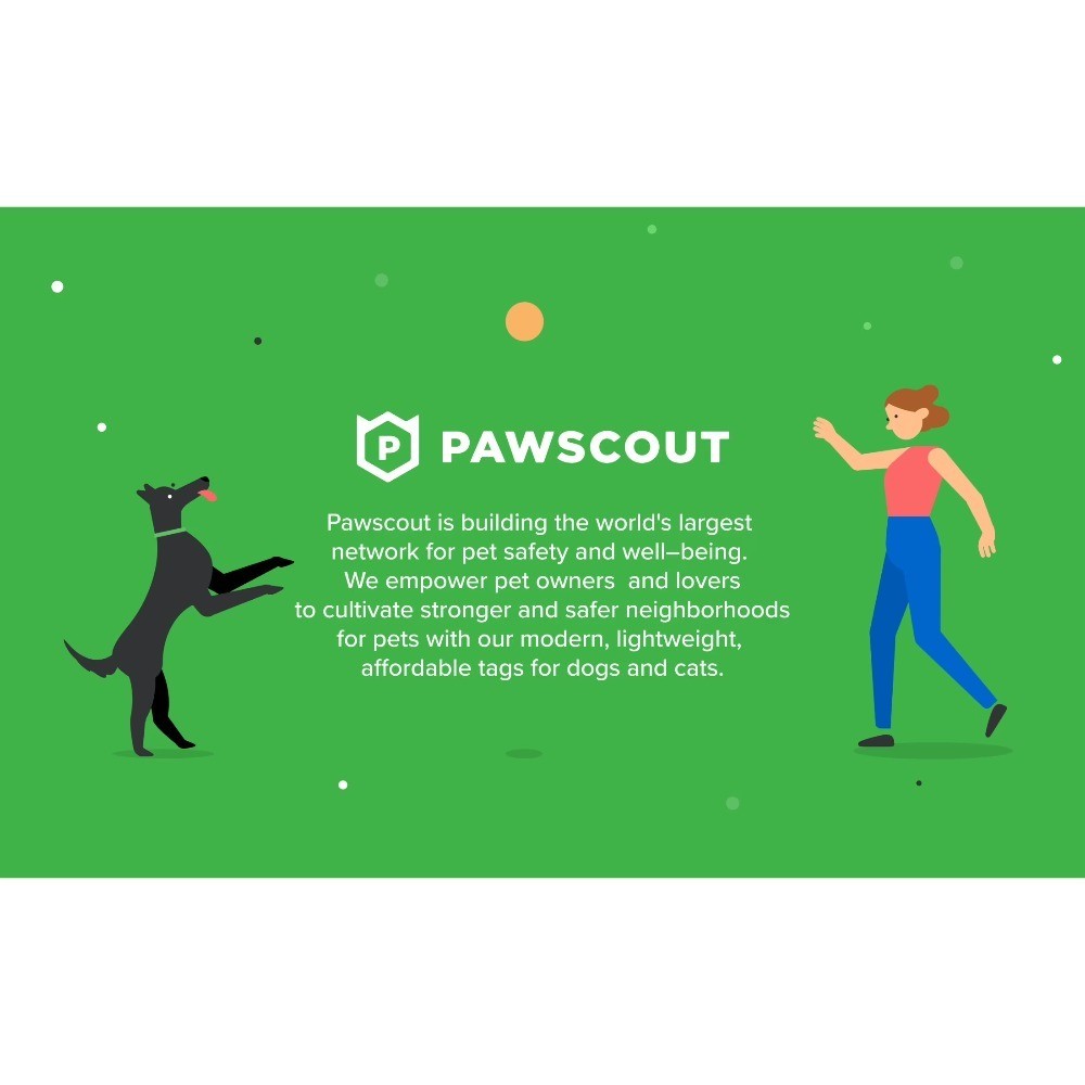 QR Smart Pet Tag for Dogs & Cats, Pair with App to Send Lost & Found Pet Alerts