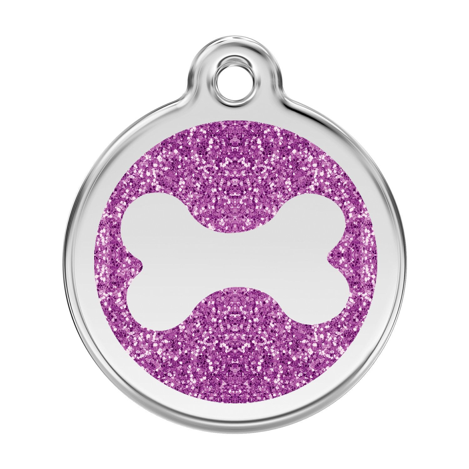 Dog Cat Pet – Red Dingo – Dog ID Tag Charm – Lifetime Guarantee – Glitter Bone