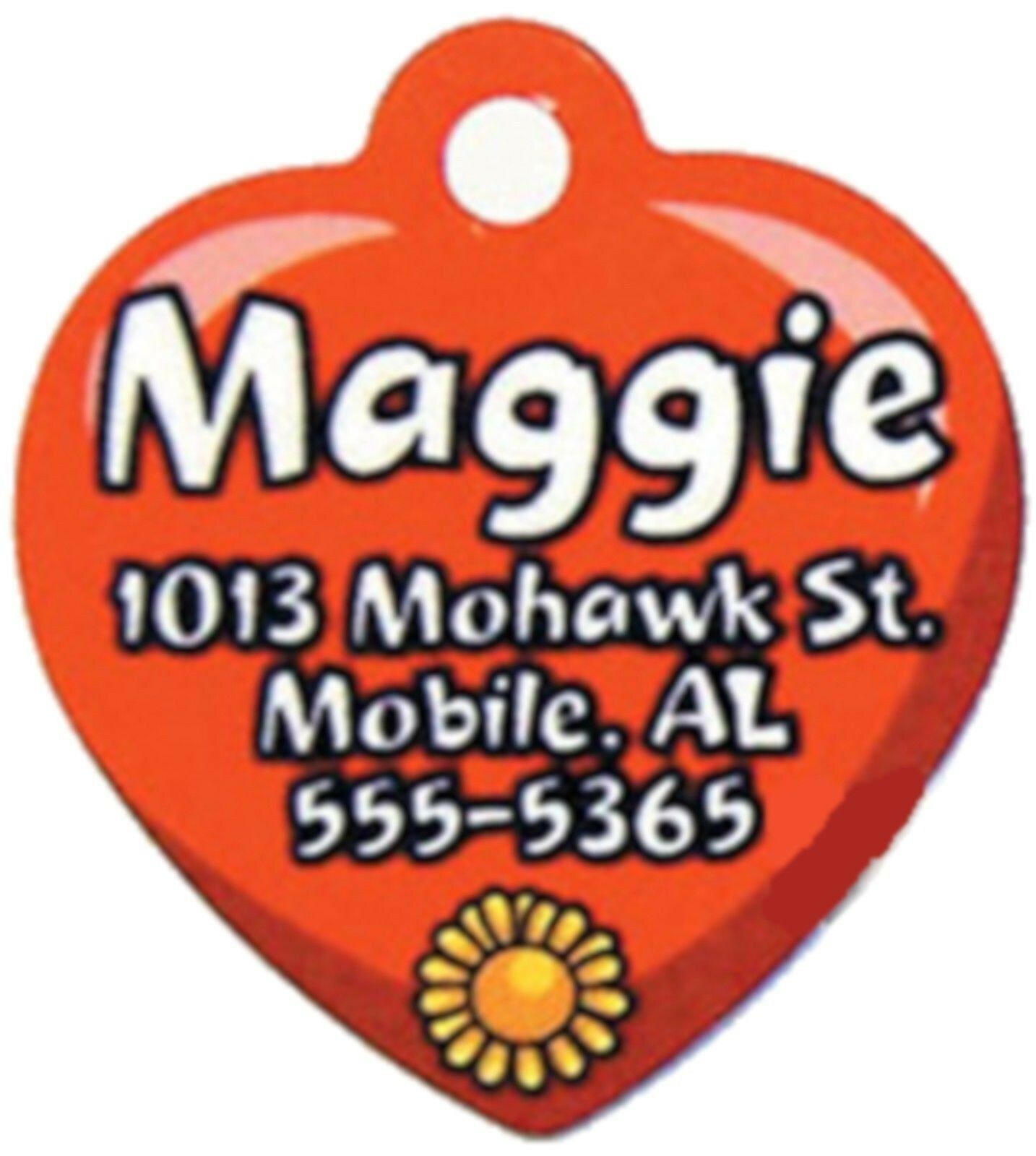 Personalized Custom Pet Tag for Dog or Cat Your Choice of Bone Heart or Hydrant