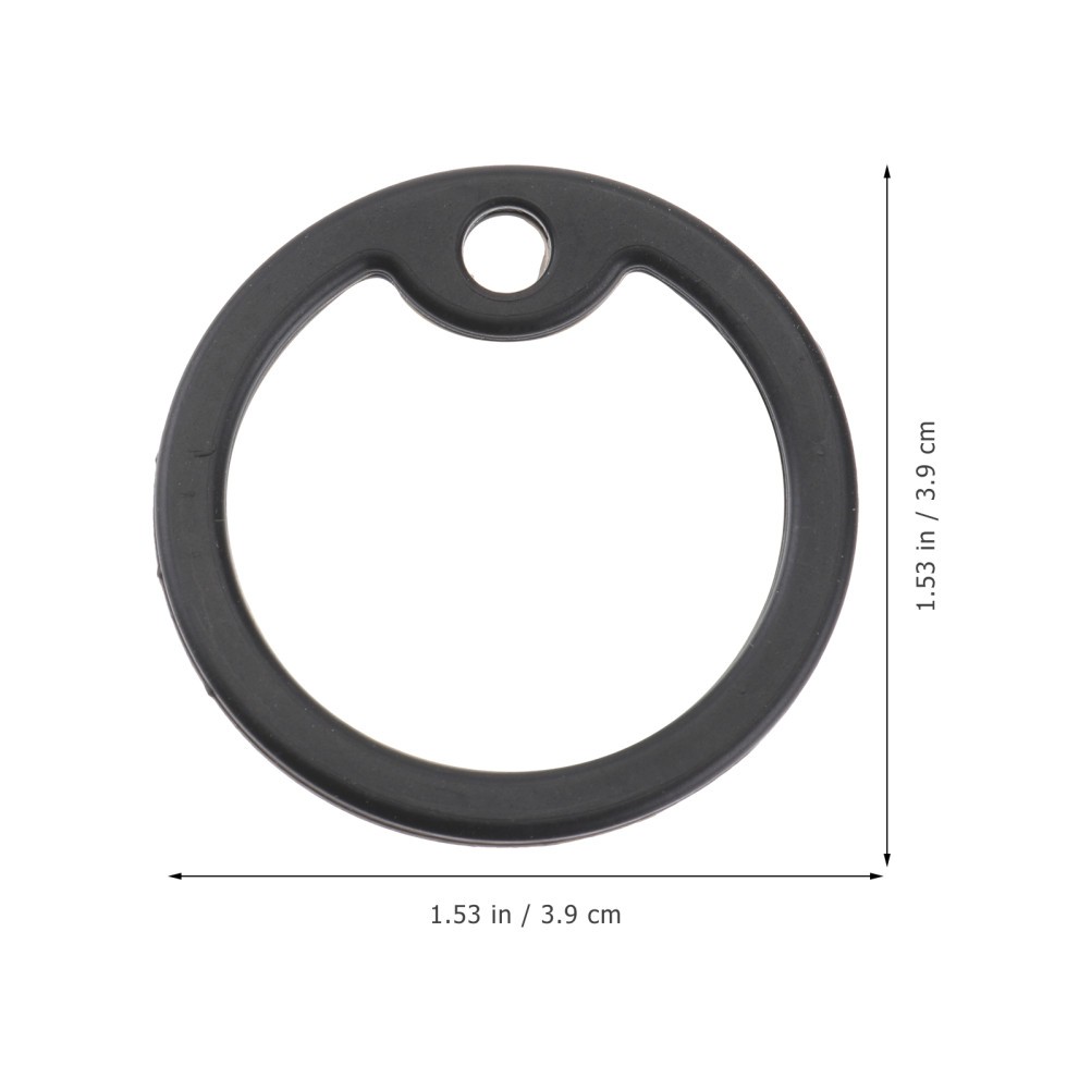 12Pcs Black Dog Tag Silencers Stretch Over Military Tags to Reduce Sound