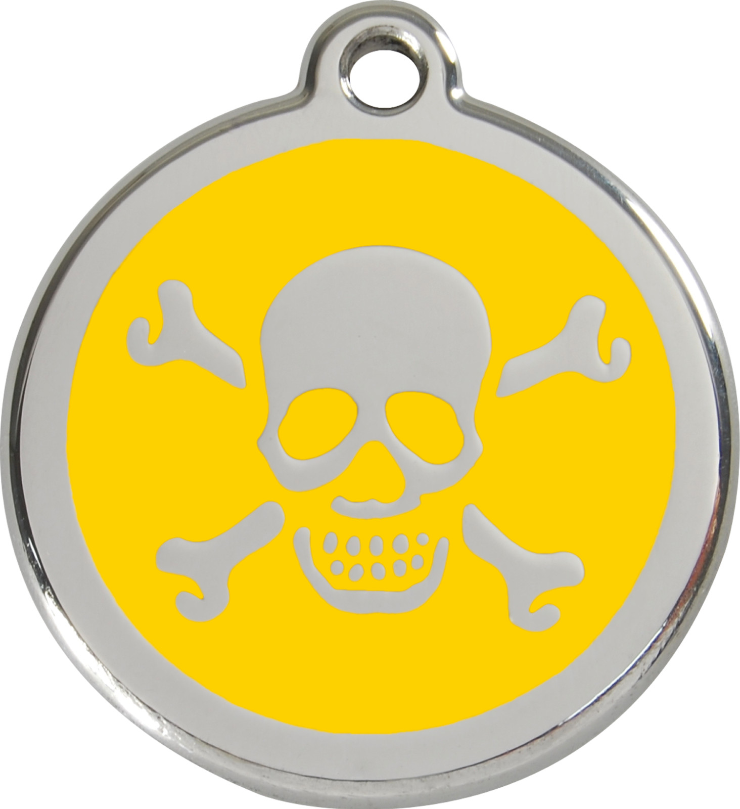 Steel Red Dingo Skull ID Charm Dog Tag Black Purple Blue Green Yellow Red Pink