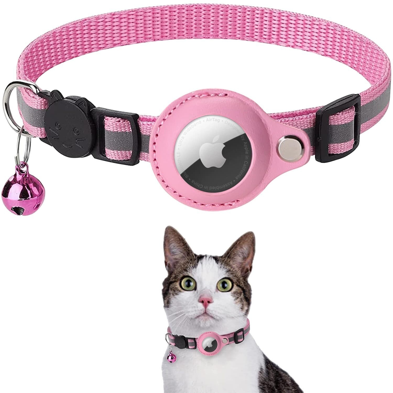 Pet Daily Kit Pet Airtag Collars With Reflective Stripes Puppy & Kitten Collars