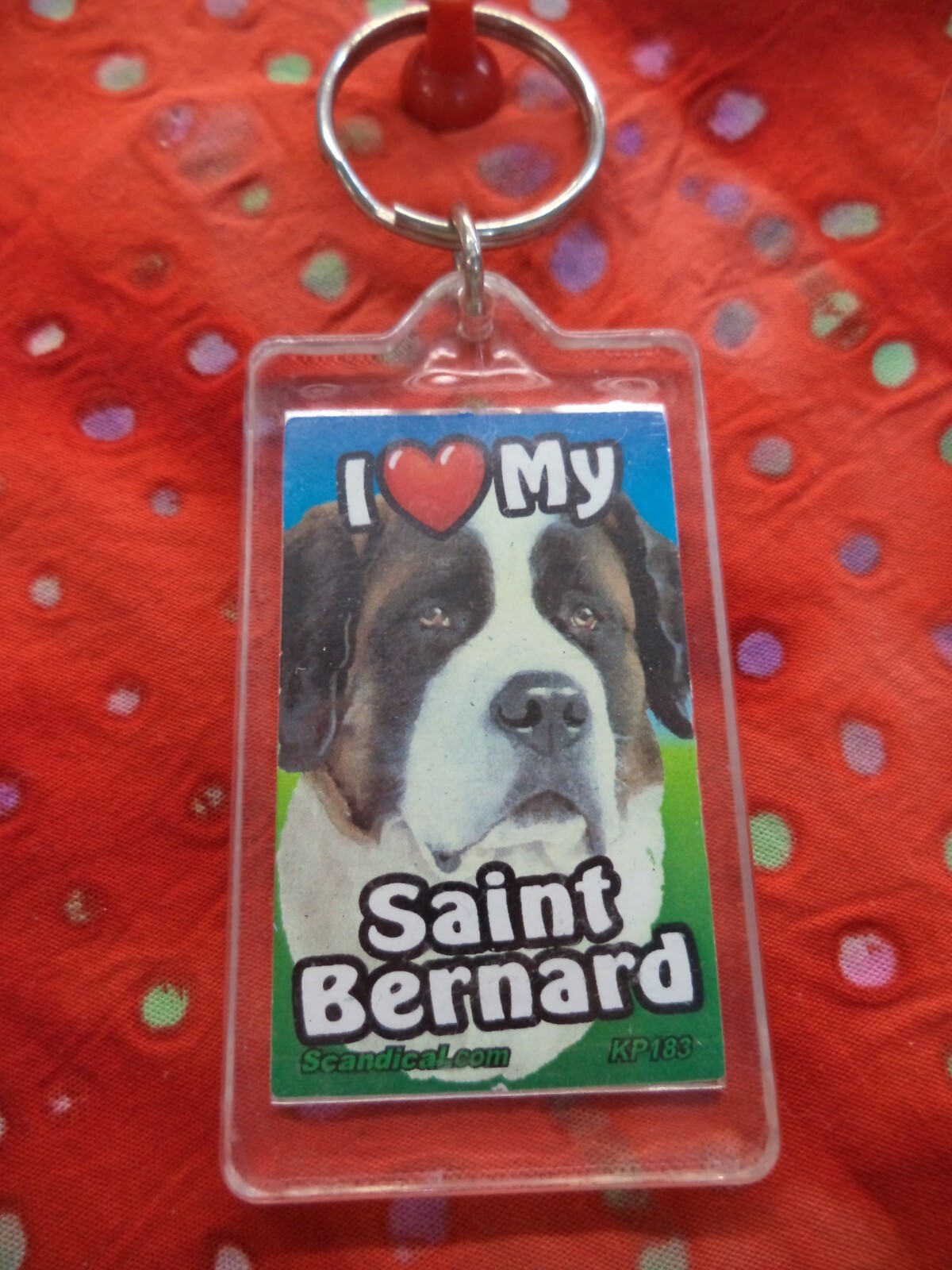 SCANDIAL PET KEY CHAINS – DOUBLE SIDED – I LOVE MY __DOG__ YOU PICK BREED! #4
