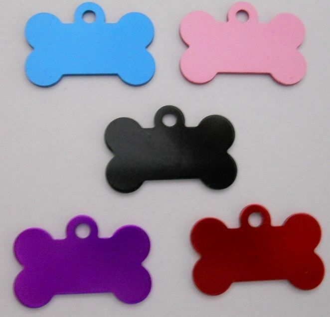 Pet Dog Cat Blank tags Bulk shelters rescues 5 pc lots Sm Bone