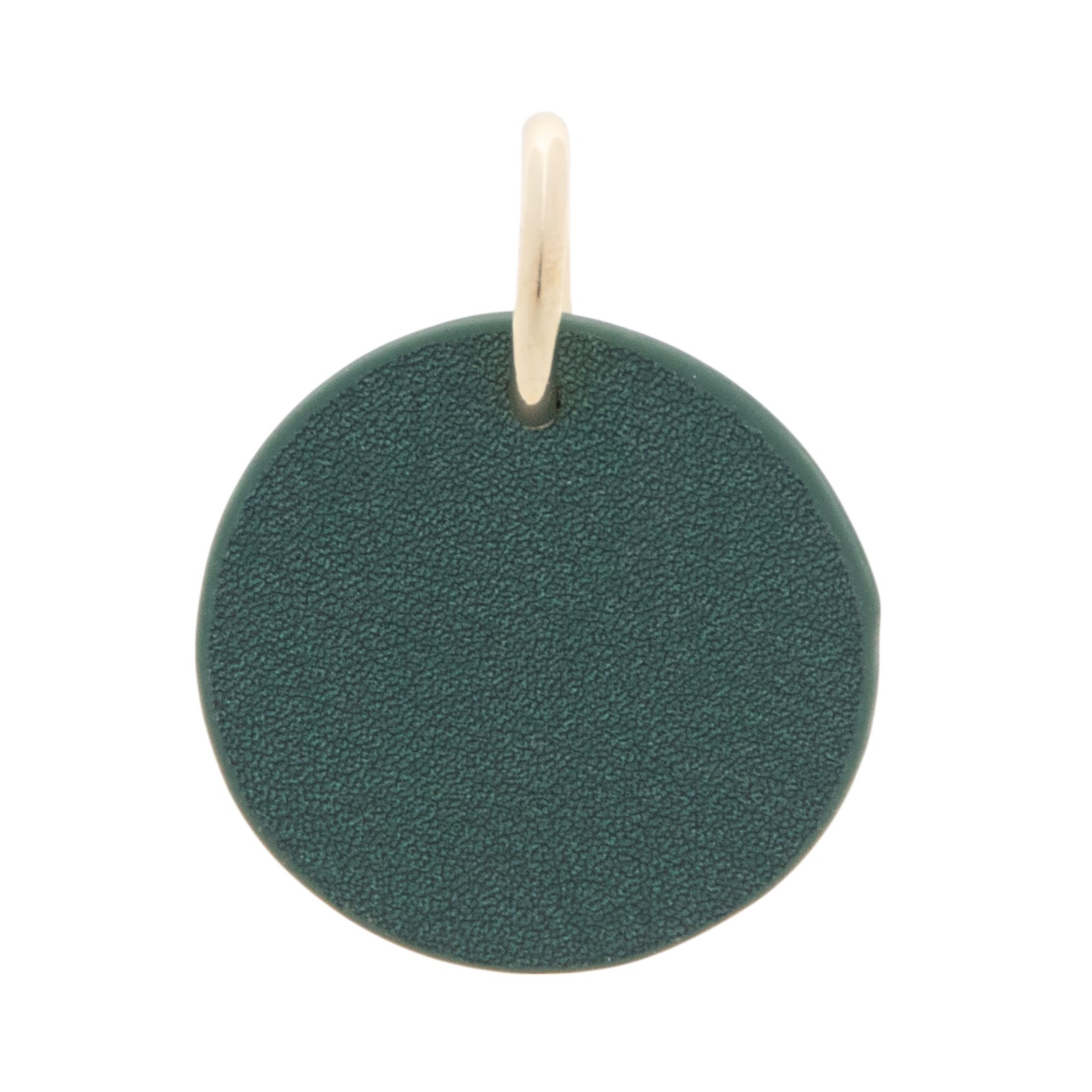 The Cuddle Collab Wear & Share Charm Faux Leather “W” Monogram in Dark Green