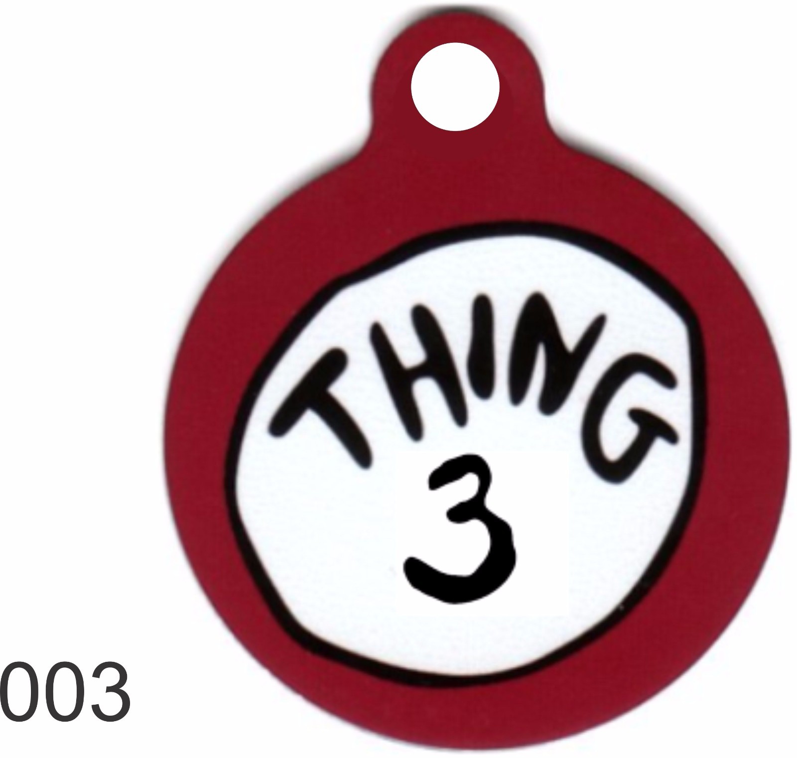 Cute Custom Personalized Pet ID tag for Dog and Cat ROUND Tags THING 3 Charm FUN