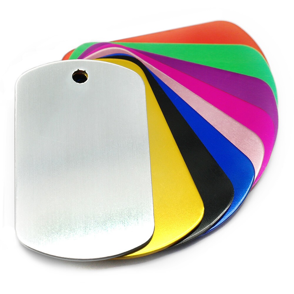 100pcs Aluminum Dog Tags Blank Discs for DIY Decorative Craft Pet Tags Metal HOT