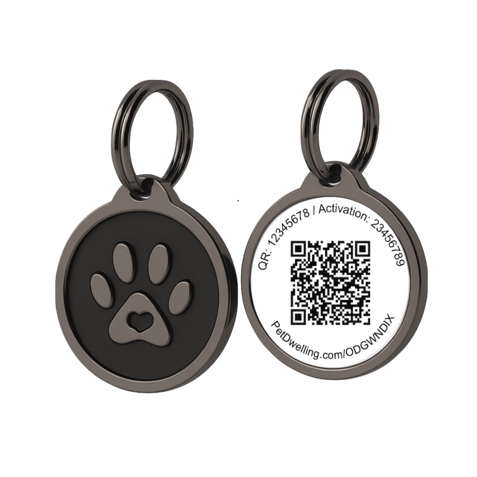 Smart QR Code Pet ID Tag – Personalized Dog & Cat Safety Tag, Instant Alerts, AI