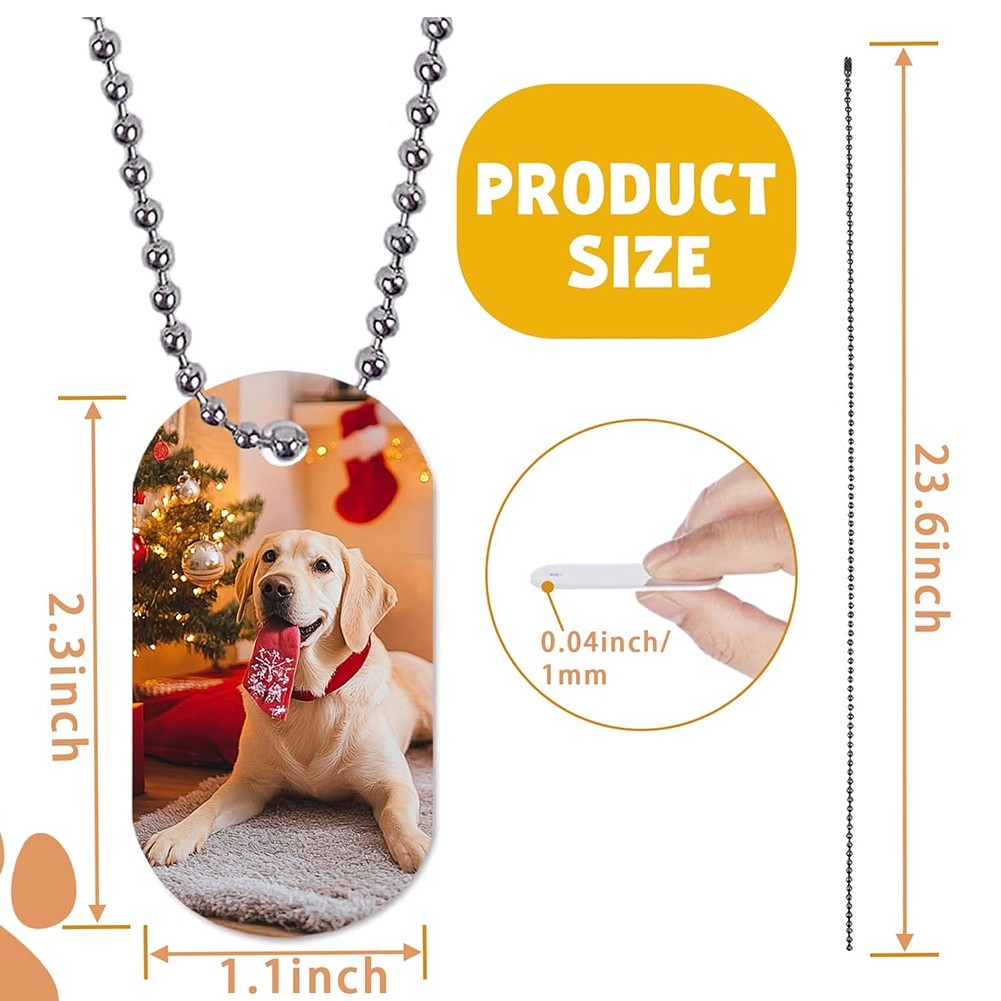Sublimation Dog Tags Blanks 48 Pcs Aluminum Sublimation Dog Tag Chain8618