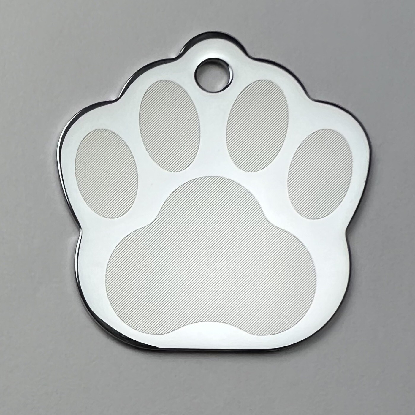 Custom Engraved Dog Tags Personalized Dog Collar Pet Tags Engraved ID CHROME PAW