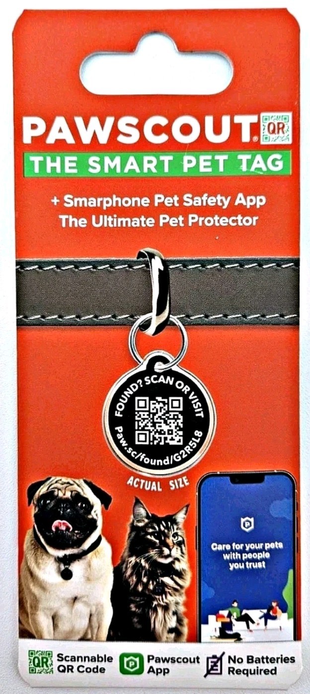 🐾 PAWSCOUT The Smart Pet Tag QR Finder For Dogs Cats Pets Smartphone Safety App