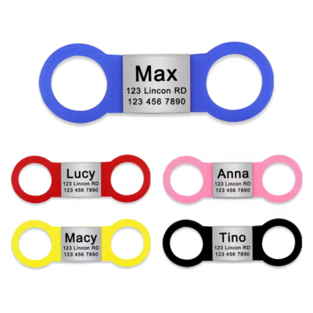 Personalized Pet ID Tag Free Engrave Name Phone Number Stainless Steel Nameplate