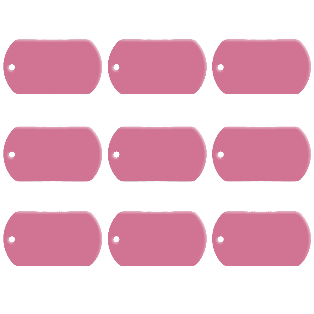 Rectangle Aluminum Dog Tag Multi‑Color Pet ID Name Tags For Dog Cat Accessory