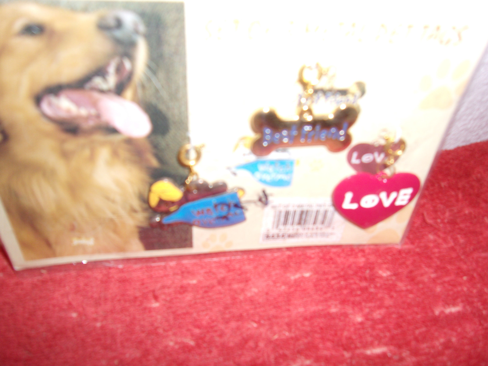 BRAND SET OF 3 GIFTCO METAL PET TAGS WATCH OVER ME, BEST FRIEND & LOVE