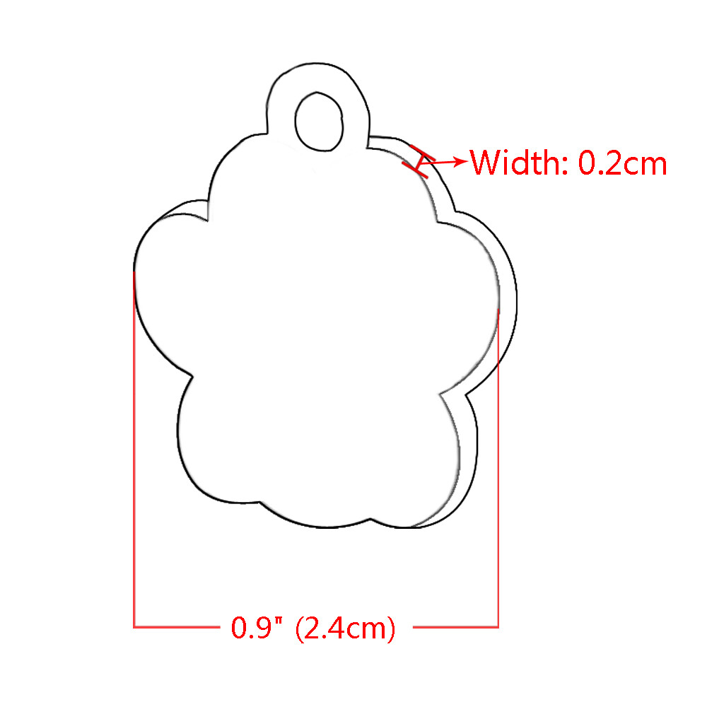 Engraved Pet Dog Tags Custom Cat ID Name Tags for Pets Personalized FREE S M L