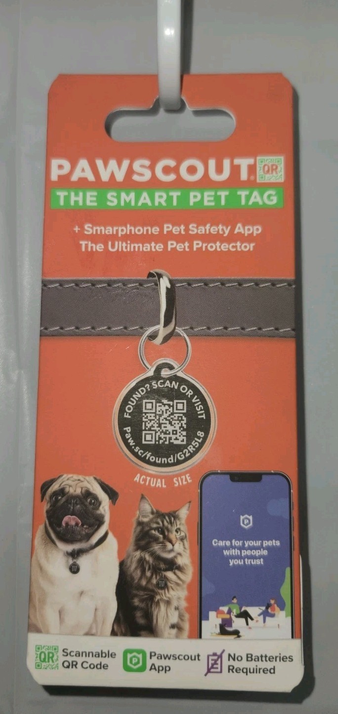 Pawscout The Smart Pet Tag Ultimate Pet Protector Smartphone Pet Safety App QR