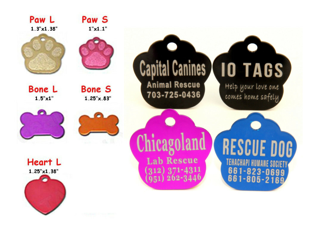 Bulk Lot Pet ID Tag Dog Cat for Shelter Rescue Non Profit Lot 50