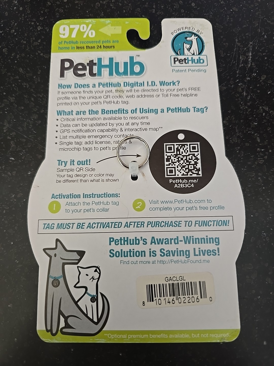 PetHub Digital ID Tag Dog 1.25″