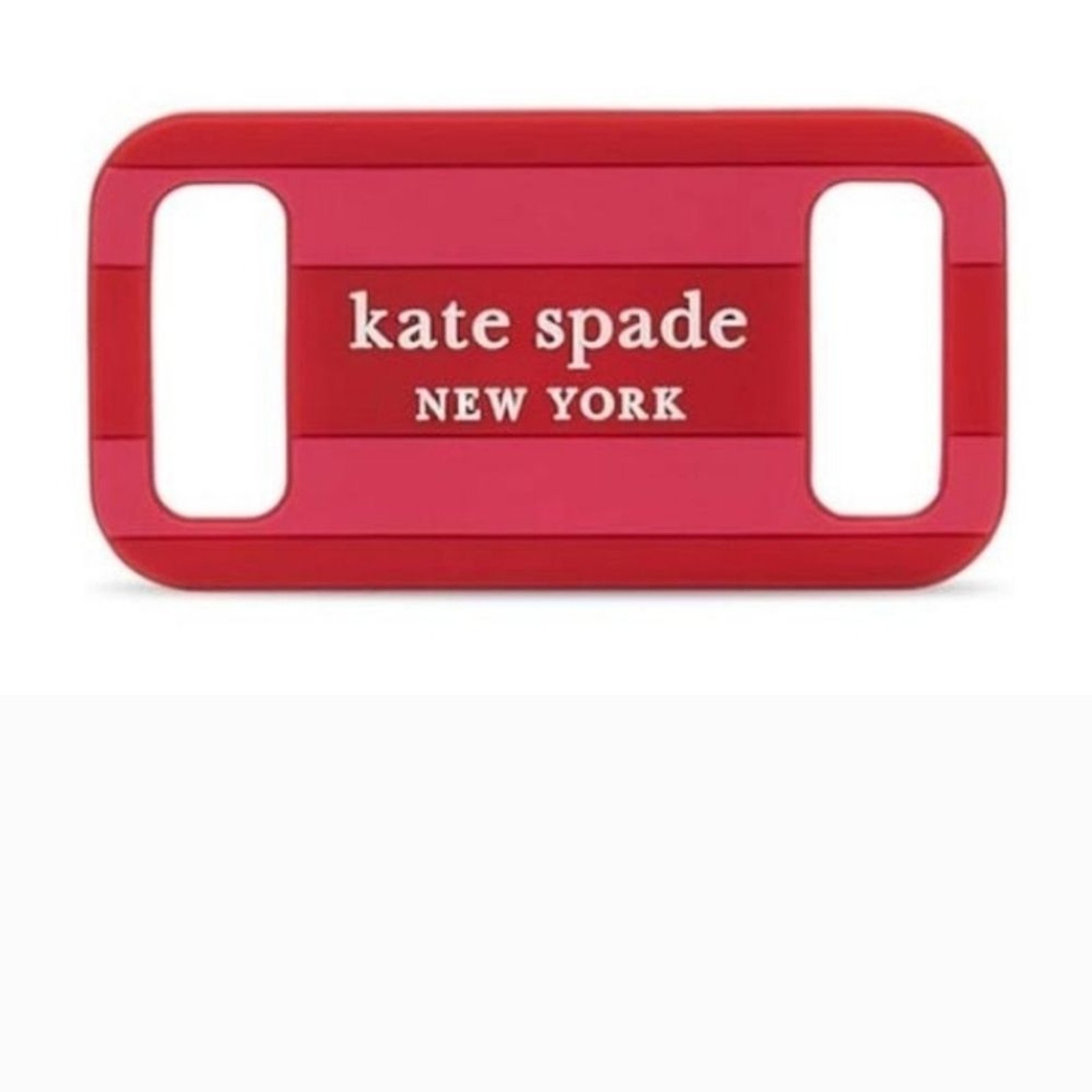 Kate Spade Vibrant Red Dog Collar AirTag Holder NIP