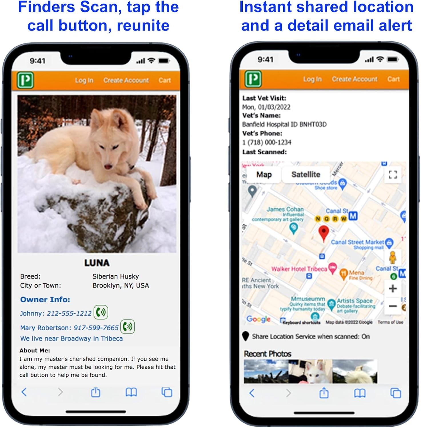 QR Pet Tag for Dogs & Cats – Instant Recovery Alerts & Online Profile Pink Paw