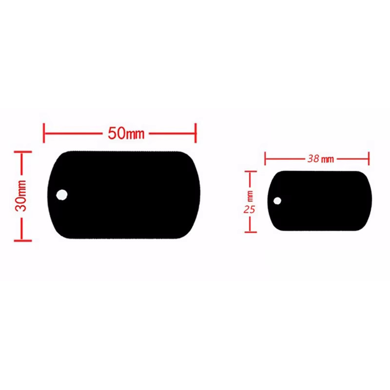Custom Engraved Personalized Pet tags Double Side Military ID Dog Cat Tag