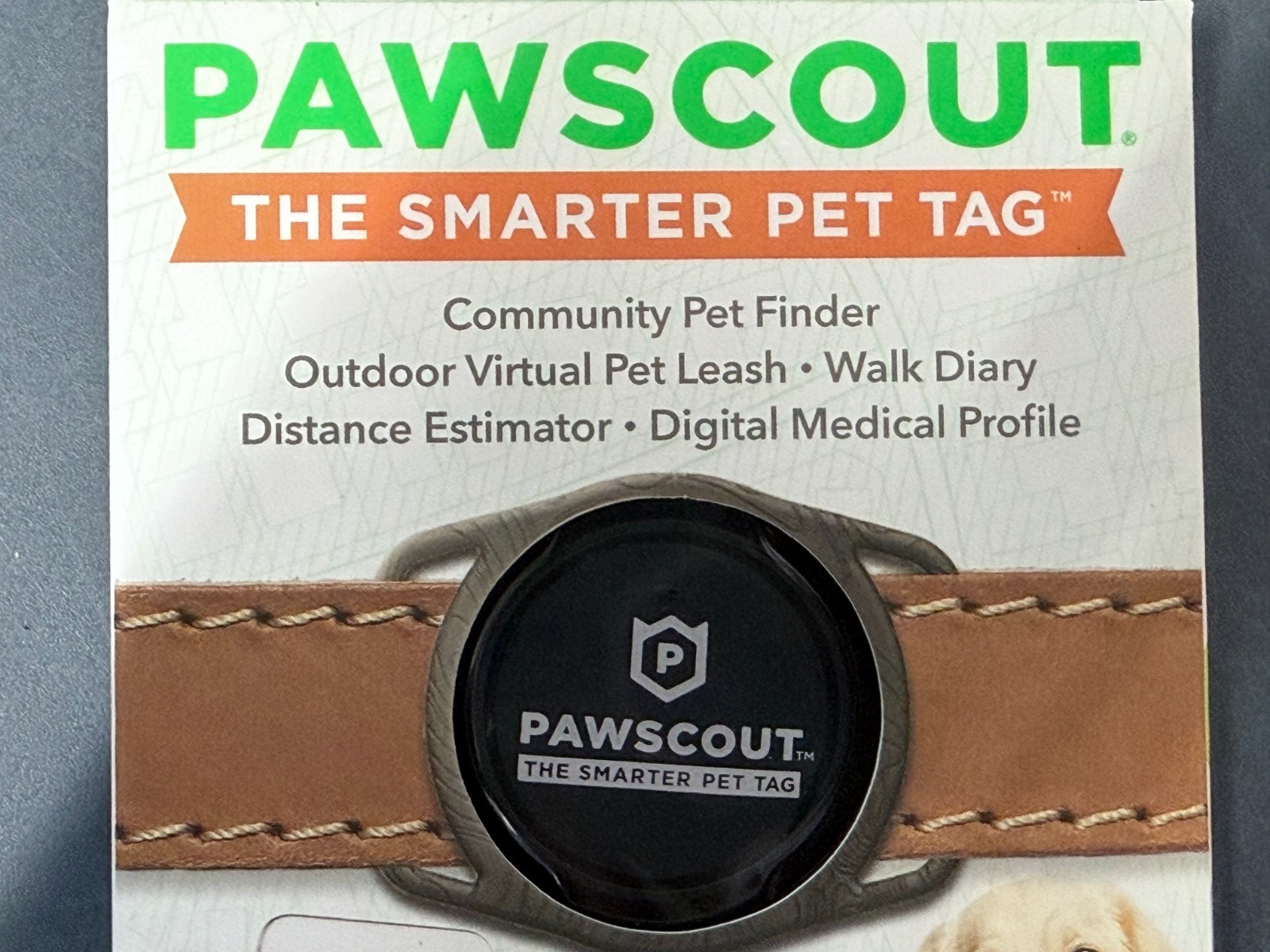 (QTY 2) Pawscout Bluetooth Community Pet Finder Tags w/ Walk Diary, Cats or Dogs